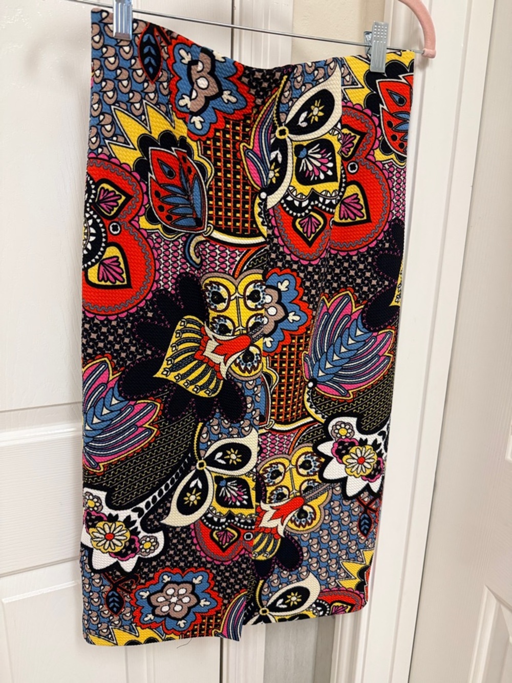 Eci Multicolor Floral Print Pencil Skirt - Picture 4 of 4
